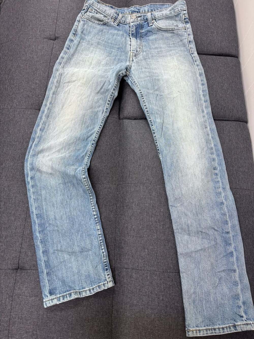 Levi's 513 Slim Straight Leg Light Wash Denim Jeans Men's W29 L32